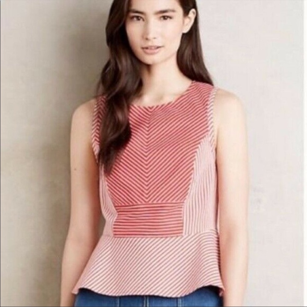 NWT Anthropologie Maeve Peplum Cantua Top - 4